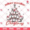 Merry Cluckin Christmas SVG PNG, Christmas Farmhouse SVG PNG, Funny Trendy Merry Christmas Chickens SVG PNG