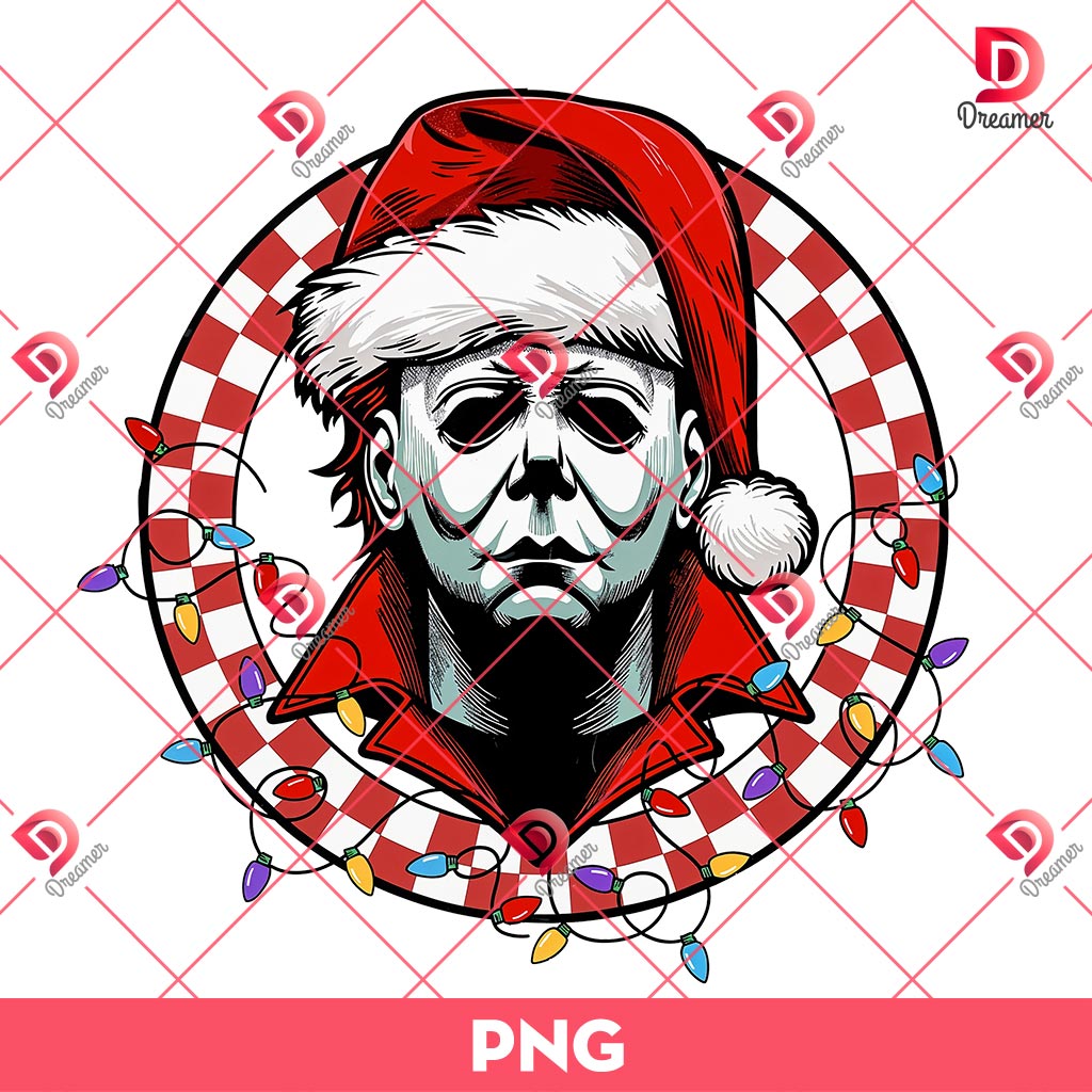 Michael Myers Merry Christmas PNG, Christmas Killers Friends PNG