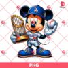 Mickey Los Angeles Dodgers World Series Champions PNG, LA Dodgers Baseball Champions 2024 PNG