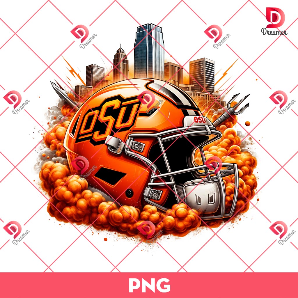 Oklahoma State Cowboys Helmet PNG, Oklahoma State University Football PNG