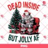 Pennywise Christmas PNG, Dead Inside But Jolly Af PNG, Horror Characters Merry Christmas PNG