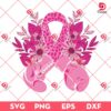 Pink Boxing Gloves And Leopard Breast Cancer SVG PNG, Cancer Awareness Ribbon SVG PNG