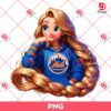 Rapunzel New York Mets PNG, Disney Princess MLB Baseball PNG