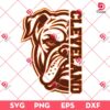 Retro Cleveland Browns Football Bulldog Mascot SVG PNG, NFL Football Bulldog PNG SVG