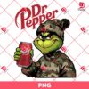 Retro Grinch Dr Pepper Hunting PNG, Grinch Drinks Dr Pepper PNG