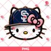 San Diego Padres Hello Kitty Face PNG, Hello Kitty Baseball Padres PNG