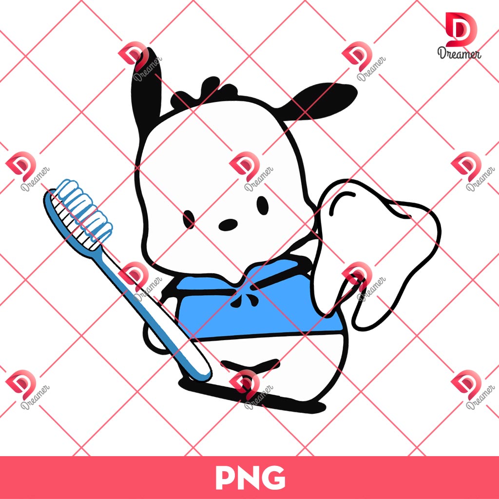 Sanrio Pochacco Dental Assistant PNG