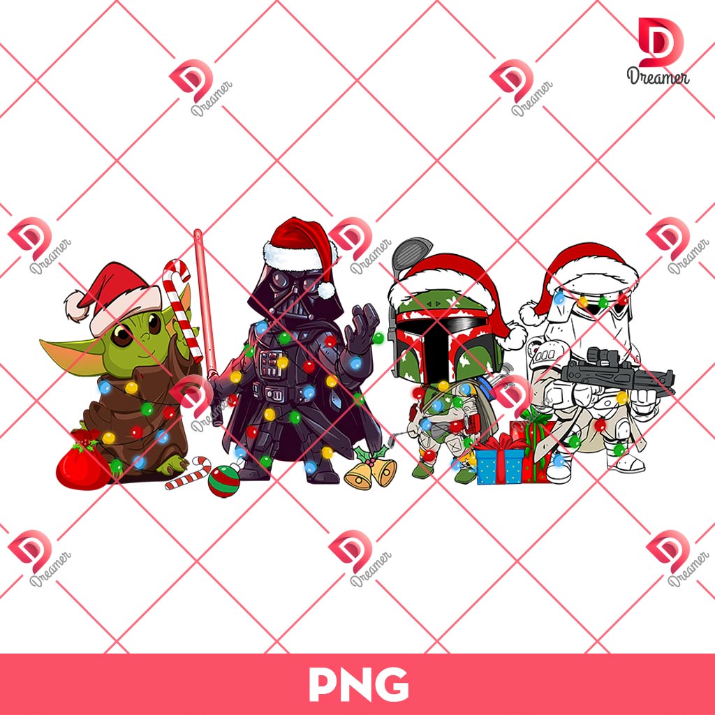 Star Wars Merry Christmas 2024 PNG, Disney Cartoon Star Wars Christmas PNG