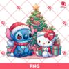 Stitch And Hello Kitty Christmas PNG, Merry Christmas Hello Kitty And Stitch PNG