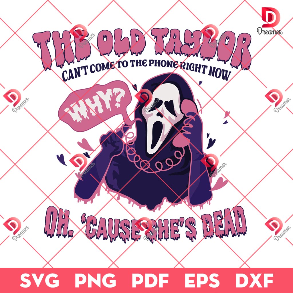 The Old Taylor Scream SVG PNG DXF EPS, Halloween Horror Characters SVG PNG