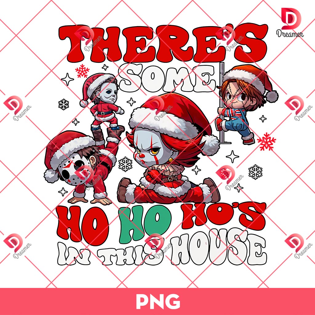 Friends Horror Christmas PNG, There's Some Horrors In This House PNG, Horror House PNG