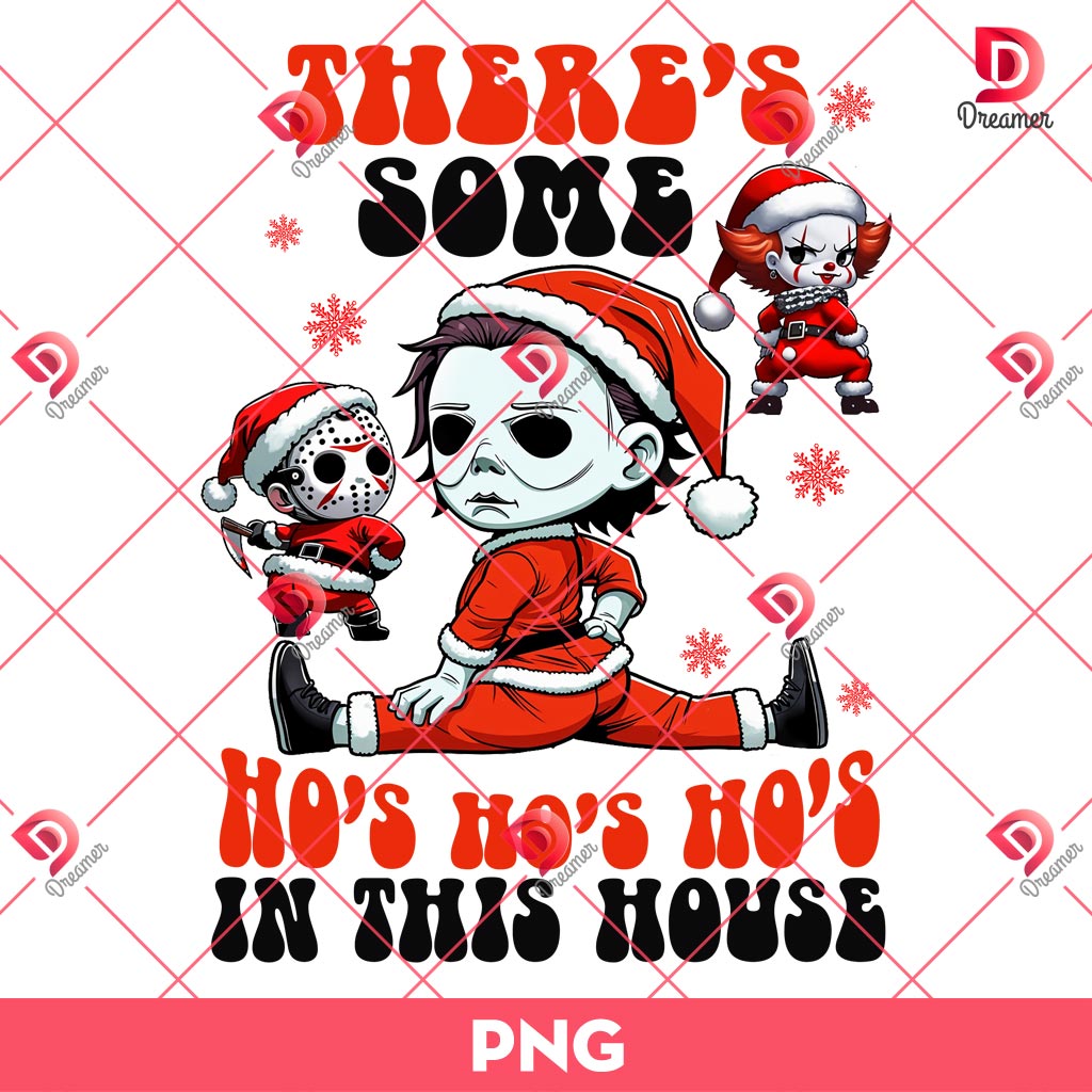 There's Some Ho's Ho's Ho's In This House PNG, Horror Killers Merry Christmas PNG