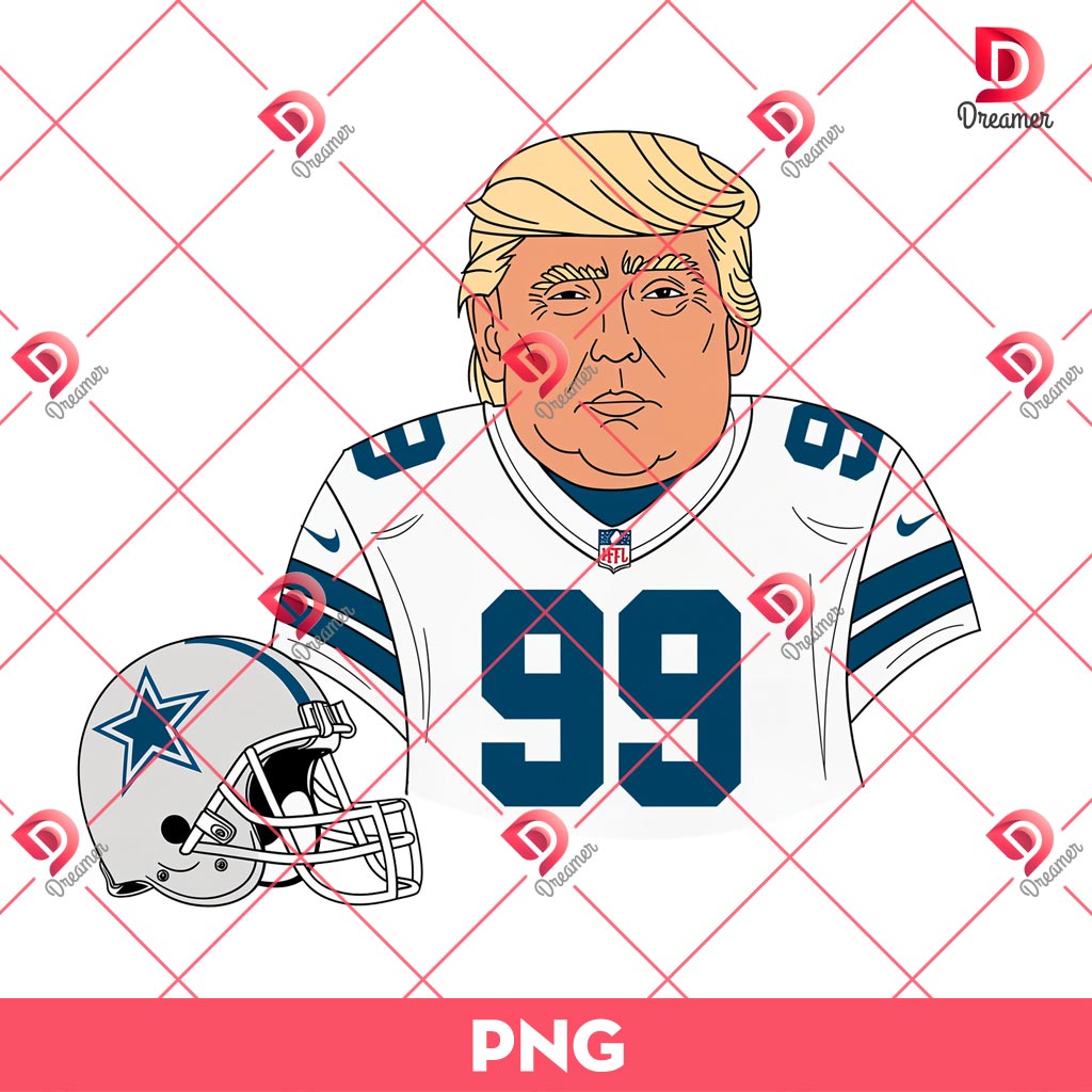 Trump Dallas Cowboys PNG, Cowboys NFL Football Donald Trump Player PNG