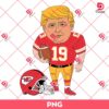 Trump KC Chiefs Player PNG, Donald Trump NFL Football PNG