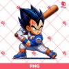 Vegeta New York Mets Player PNG, Anime Baseball PNG, Dragonball Cartoon Baseball PNG