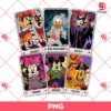 Vintage Disney Friends Tarot Cards PNG, Retro Mickey And Friends Tarot Card PNG, Disney Halloween PNG