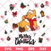 Winnie The Pooh Merry Christmas 2024 SVG PNG, Disney Cartoon Christmas SVG PNG
