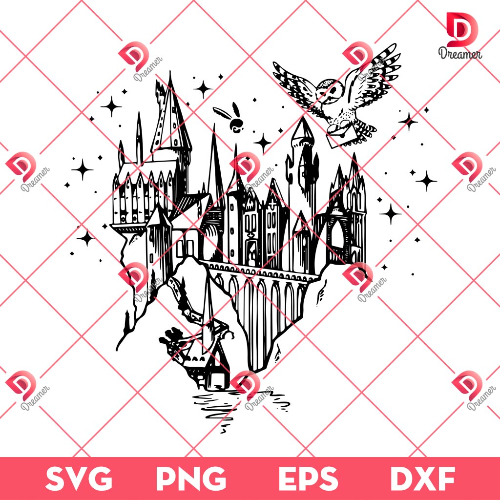 Wizard Hogwarts Castle SVG PNG, Harry Potter SVG PNG