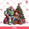 Woody And Buzz Lightyear Christmas PNG, Merry Christmas Toy Story Cartoon PNG