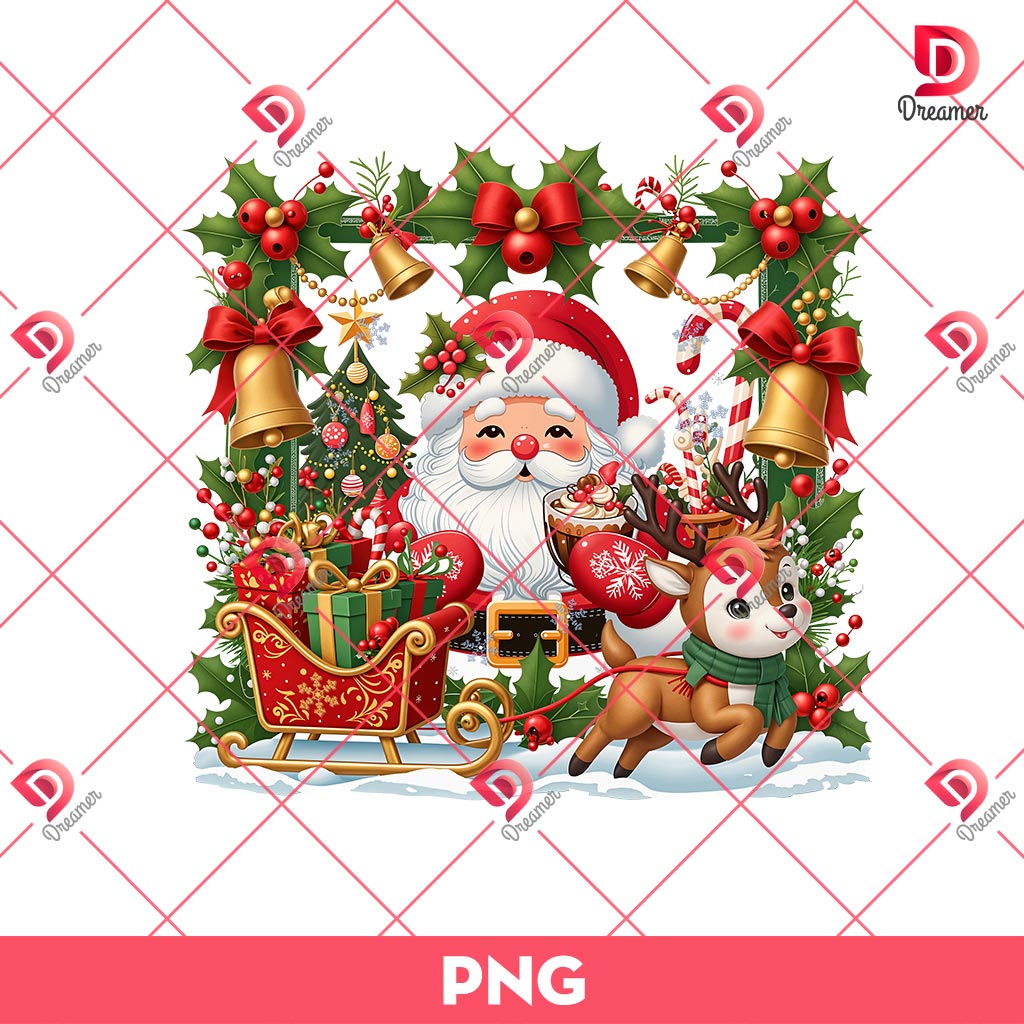 Xmas Santa Claus PNG, Merry Christmas Clipart PNG