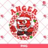 Anger Inside Out Christmas PNG, Inside Out 2 Cartoon Merry Christmas PNG