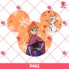 Anna Princess In Disney Mouse Head PNG, Disney Princess PNG