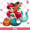 Ariel Mermaid Thanksgiving PNG, Disney Princess Thanksgiving PNG