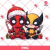 Baby Deadpool And Wolverine Merry Xmas PNG, Superhero Movie Christmas PNG