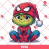 Baby Spiderman Grinch PNG, Grinchmas PNG, Merry Christmas Superhero PNG