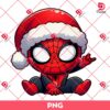Baby Spiderman Merry Christmas PNG, Superhero Xmas PNG
