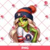 Beautiful Grinch Girl MLB Houston Astros PNG, Baseball Grinchmas Astros Team PNG