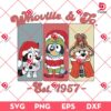 Bluey Whoville And Co Est 1957 SVG PNG, Christmas Bluey Movie Cartoon SVG PNG