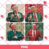 Boho Christmas Trump PNG, Happy Holidays PNG