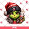 Christmas Boujee Grinch Girl Las Vegas Raiders PNG, Cute Grinch Girl NFL Football PNG