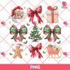 Christmas Coquette PNG, Christmas Bow PNG