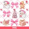 Christmas Coquette Santa Claus PNG, Merry Christmas PNG