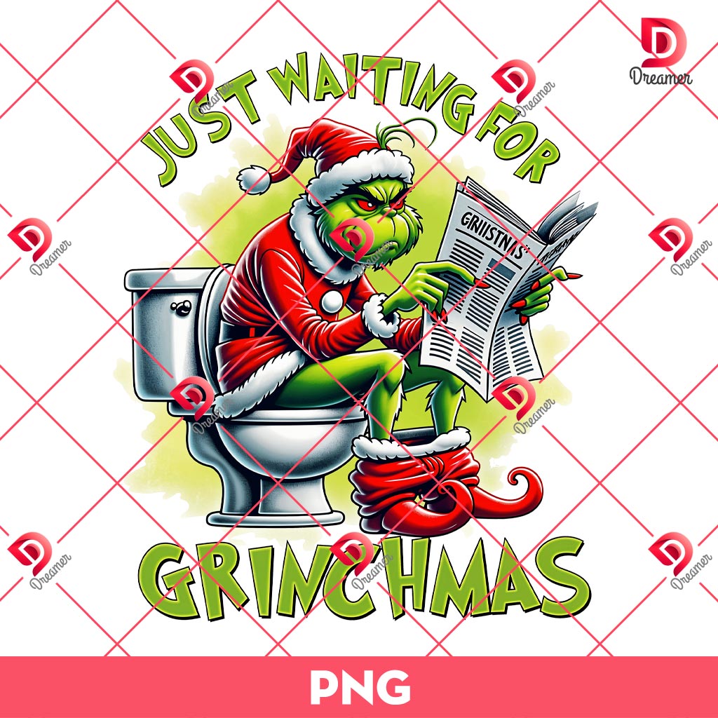 Christmas Green Means Guy PNG, Just Waiting For Christmas PNG