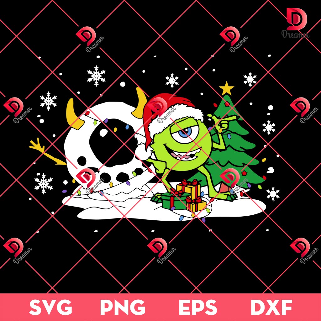 Christmas Monster SVG PNG, Cartoon Movie Merry Christmas SVG PNG