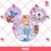 Cinderella Princess In Disney Mouse Head PNG, Disney Princess PNG