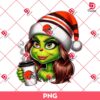 Cleveland Browns Grinch Girl NFL PNG, Grinchmas Coffee Football Christmas PNG