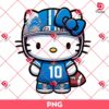 Detroit Lions Hello Kitty Player PNG, NFL Hello Kitty Lions Football Team PNG