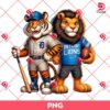 Detroit Sport Lions And Tigers PNG, Detroit Baseball And Football PNG