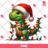 Dinosaur Christmas PNG, Merry Xmas T-Rex PNG