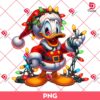 Disney Donald Christmas Lights PNG, Merry Christmas Disney Friends PNG