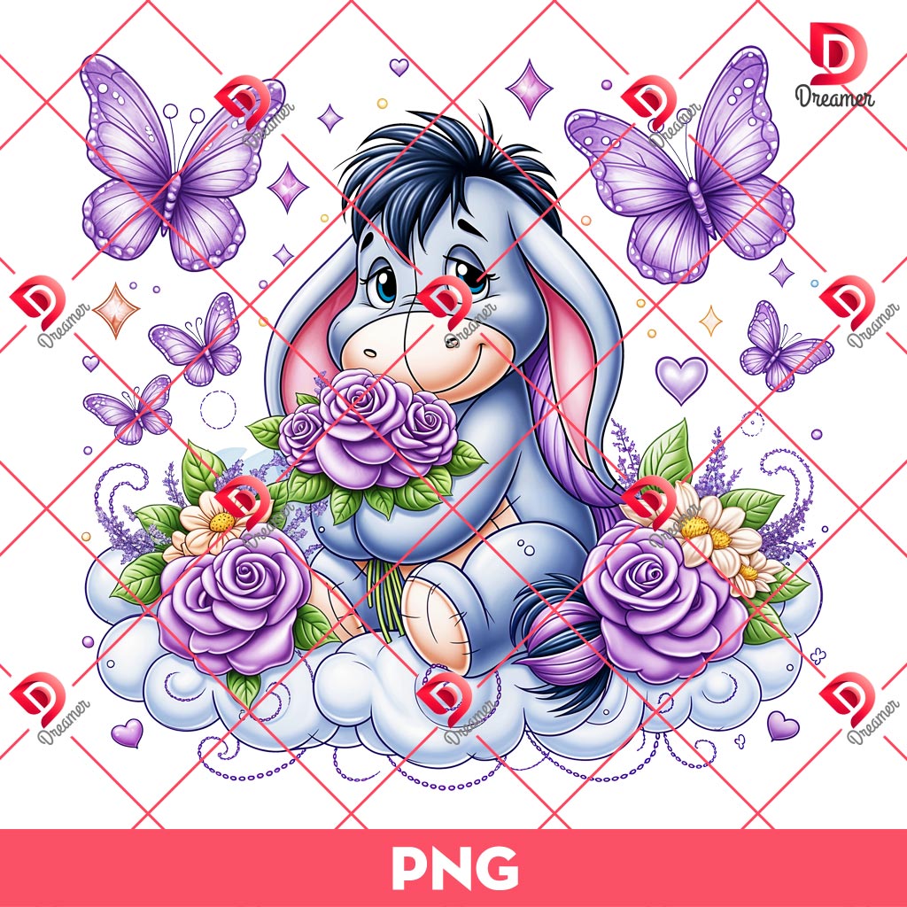 Disney Eeyore PNG, Cute Eeyore Winnie The Pooh Cartoon PNG