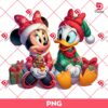 Disney Minnie Mouse And Daisy Duck Christmas PNG, Merry Xmas Daisy Minnie PNG