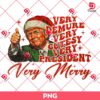 Donald Trump Very Merry Christmas PNG, Very Demure Very Cutesy Very President PNG