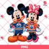Edmonton Oilers Mickey Minnie PNG, Disney Friends NHL Sport PNG