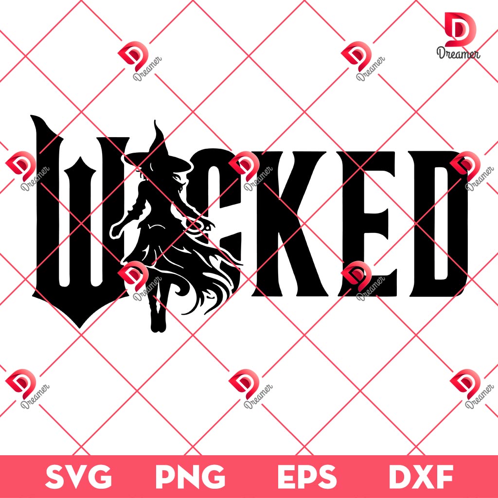 Elphaba Wicked SVG PNG EPS DXF, Elphaba Wicked Movie SVG