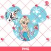 Elsa Princess In Disney Mouse Head PNG, Disney Princess PNG